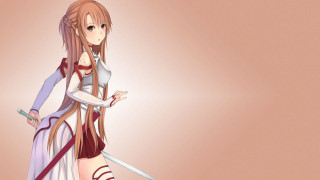Woman long hair sword striped - striped free wallpaper