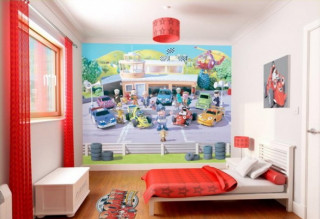 Bedroom mural cars bed window - anson maddock free wallpaper