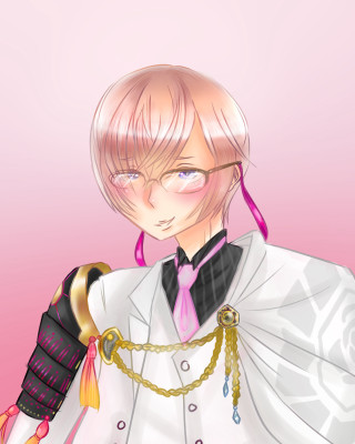 Pink hair armor military portrait - white background free wallpaper for mobile