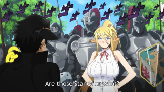 Man woman knights sword cartoon - menacing free wallpaper