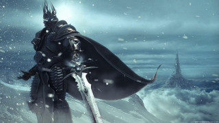 Knight snowy landscape sword shield - clint cearley free wallpaper