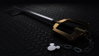 Large metal hammer chain key - a chain free wallpaper