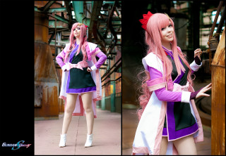 Woman pinkwig cosplay zero two - a pink wig free wallpaper