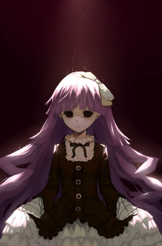 Girl pinkhair purple dress somber - somber free wallpaper