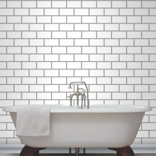 White bathtub brick wall wooden - berlin secession free wallpaper