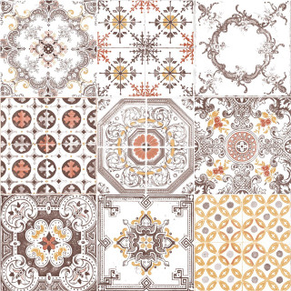 Four patterns different colors sizes - the front free wallpaper for tablet