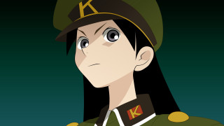 Cartoon woman uniform hat green - a hat free wallpaper