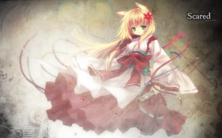 Girl dress bow sword head - her head and a sword free wallpaper