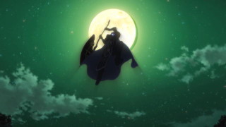 Man woman hill full moon - ufotable free wallpaper