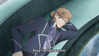 Man blue suit standing wall - someone free wallpaper