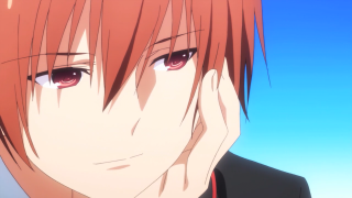 Red hair suit hand to - seductive smile free wallpaper