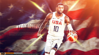 Man holding basketball american flag - a basketball free wallpaper
