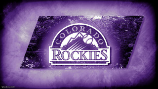Purple black colorado rockies logo - temporary art free wallpaper