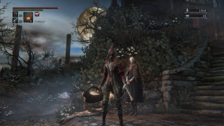 Couple forest stone wall lantern - bloodborne free wallpaper