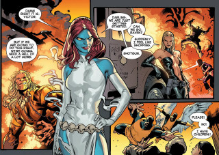 Comic autumn fire woman man - a comic page free wallpaper