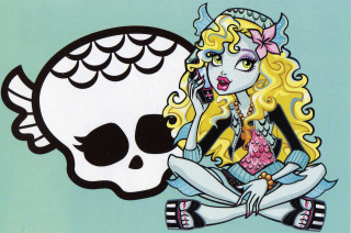 Girl skull crown cartoon sitting - a crown free wallpaper for desktop