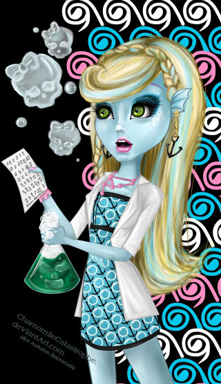 Cartoon character bottle paper bubbles - lostfish free wallpaper for mobile