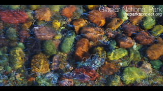 Close up rocks underwater glacier - national free wallpaper