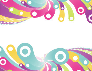 Colorful background white space swirl - the bottom of the page free wallpaper