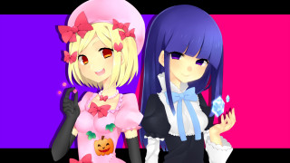 Anime girls long hair bows 12 - the other wearing free wallpaper