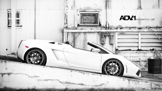 White sports car concrete ledge - concrete free wallpaper