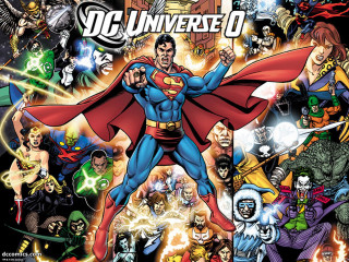 Dc universe group poster characters - a group together free wallpaper