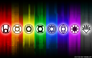 Rainbow colored wallpaper symbols black 2 - a rainbow free wallpaper for desktop