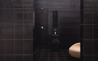Bathroom black tiled wall white - david chipperfield free wallpaper