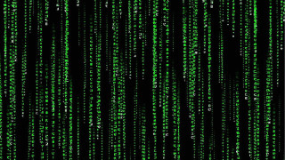 Black green background numbers white - cybernetic free wallpaper