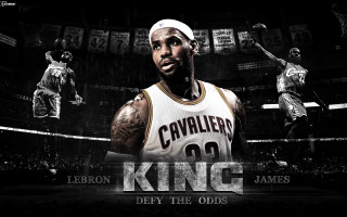 Lebron king black white uniform - realism free wallpaper