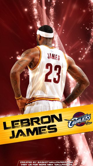 Lebron james poster red background - new free wallpaper for mobile