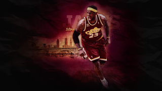 Man red uniform running basketball - a red uniform free wallpaper