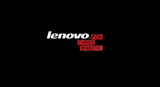 Black background lenovo logo computer - fan qi free wallpaper