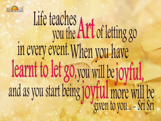 Letting go art life quote - life free wallpaper