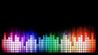 Colorful sound board black background - a white line free wallpaper