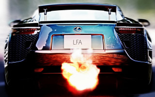 Car flames trunk tail lights - tail free wallpaper