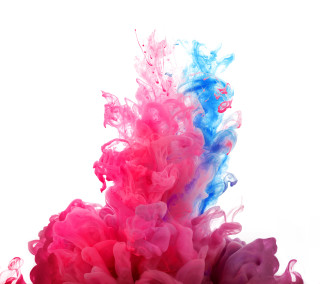 Pink blue liquid mixing water - own free wallpaper