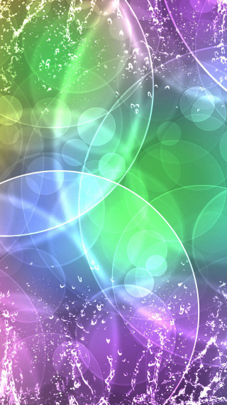Colorful background circles bubbles blurry - the middle free wallpaper for mobile