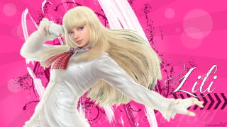 Blonde girl bowtie pink background - neogeo free wallpaper for desktop