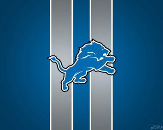 Detroit lions logo blue silver - elite free wallpaper for desktop