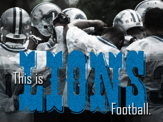 Football players group lions blue - clear eye free wallpaper