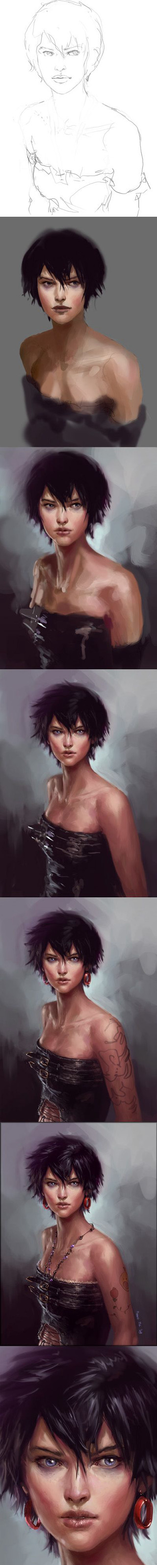 Woman water reflection series images - free cyberpunk wallpaper for mobile