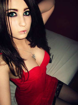 Woman red dress pose hand 3 - pale free wallpaper for mobile