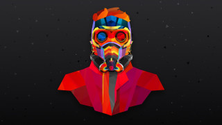 Man gasmask cyberpunk aurora space - image of a man free wallpaper