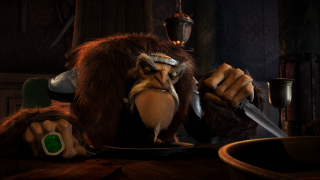 Cartoon character knife plate fork - a knife free wallpaper