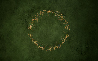 Green background gold circle fire - objective abstraction free wallpaper