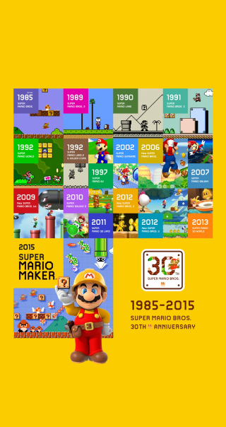 Mario bros pixel art yellow - free gaming wallpaper for mobile