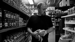 Man holding apple store aisle - other item free wallpaper