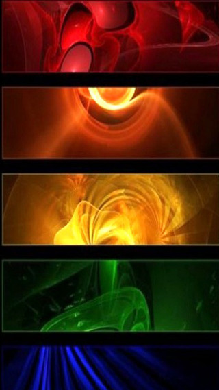 Colored images black red green - a series free wallpaper for mobile