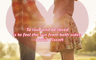 Romantic couple heart quote mosaic - a couple holding free wallpaper for desktop